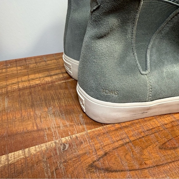 Tom’s Gray/Green Suede Fenix Boots, Women’s 11 - Picture 3 of 9